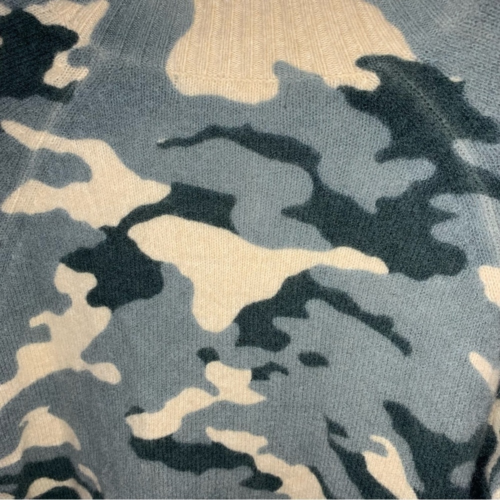 Banana Republic Camo Print Wool Blend Long Sleeve Crewneck Sweater​​​​​ - Picture 6 of 9